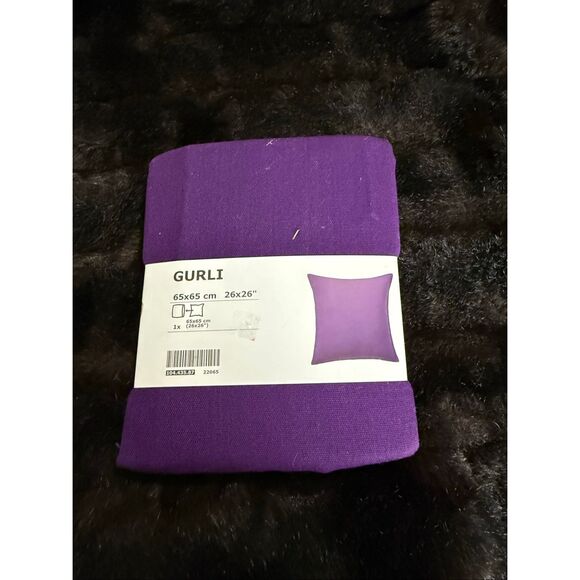 Ikea GURLI Cushion Cover 20 x 20" Dark Lilac Purple Pillow cover NEW - Picture 1 of 3